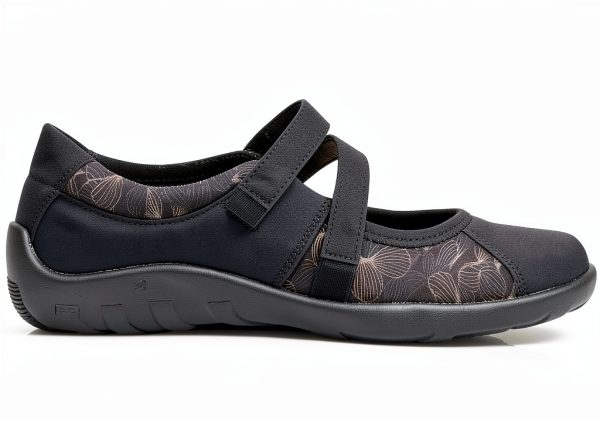 Remonte Womens Ballet Flats Synthetic Velcro Wedge Heel-2