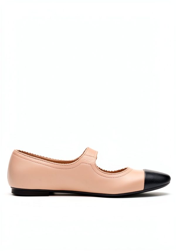 Bloch ballet shoes two tone leather buckle-1