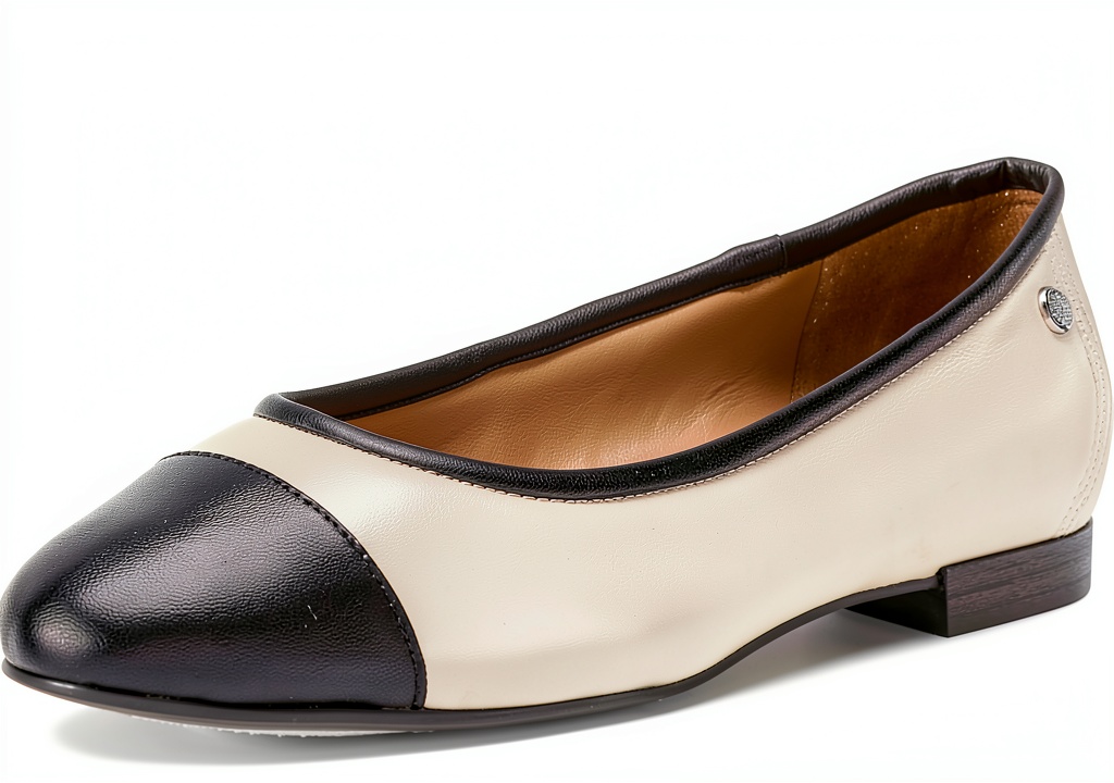 Vince Camuto Womens Leather Ballet Flats