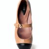 Bloch ballet shoes two tone leather buckle-4