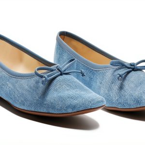 Denim Ballet Flat Schutz Women Blue Jeans-0