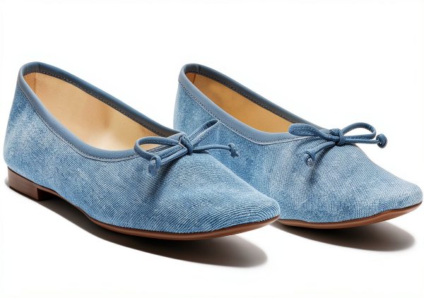 Denim Ballet Flat Schutz Women Blue Jeans-0