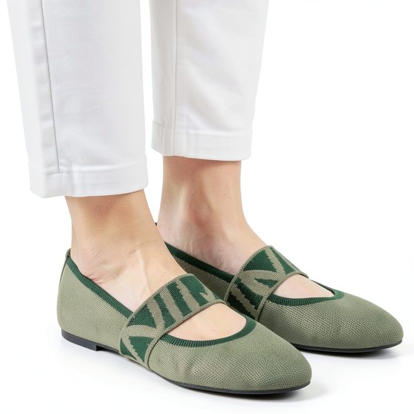 Women's Mary Jane Flats MJP01 Breathable Knit-4