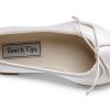 Women's Satin Flat Shoes Touch Ups Leather Sole-4