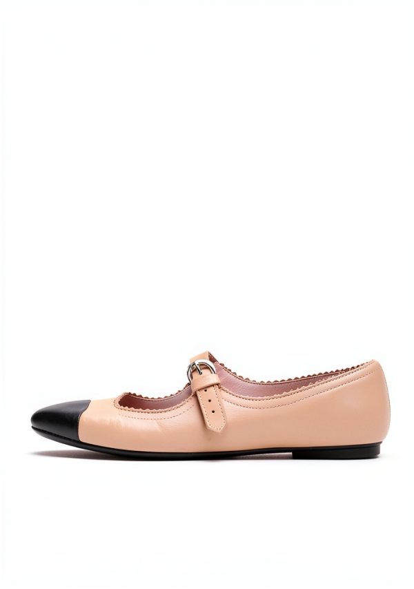 Bloch ballet shoes two tone leather buckle-2