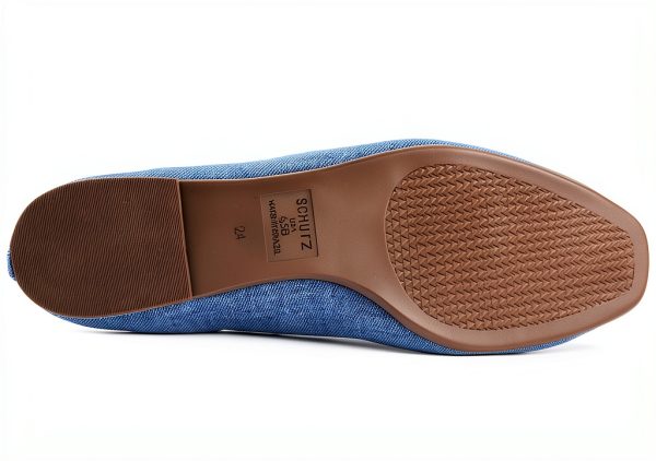 Denim Ballet Flat Schutz Women Blue Jeans-2