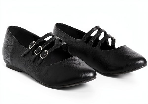 Bucket Ballet Flats City Chic Women Pointed Buckle-7
