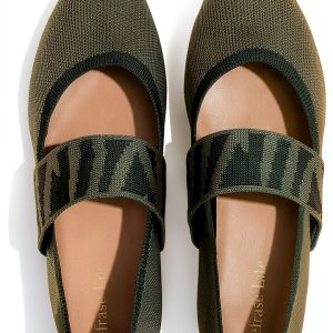 Women's Mary Jane Flats MJP01 Breathable Knit-0