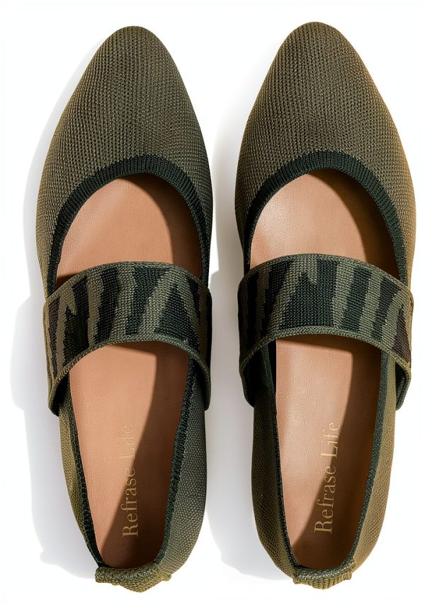 Women's Mary Jane Flats MJP01 Breathable Knit-0