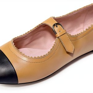 Bloch ballet shoes two tone leather buckle-0