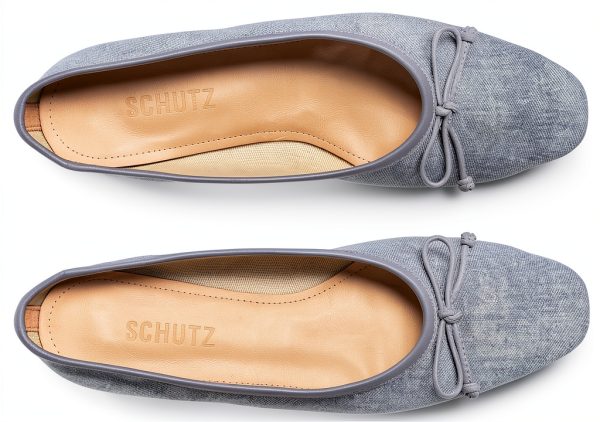 Denim Ballet Flat Schutz Women Blue Jeans-1