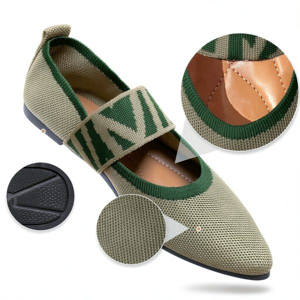Women's Mary Jane Flats MJP01 Breathable Knit-3
