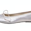 Women's Satin Flat Shoes Touch Ups Leather Sole-6