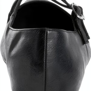 Bucket Ballet Flats City Chic Women Pointed Buckle-0
