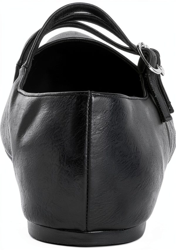 Bucket Ballet Flats City Chic Women Pointed Buckle-0